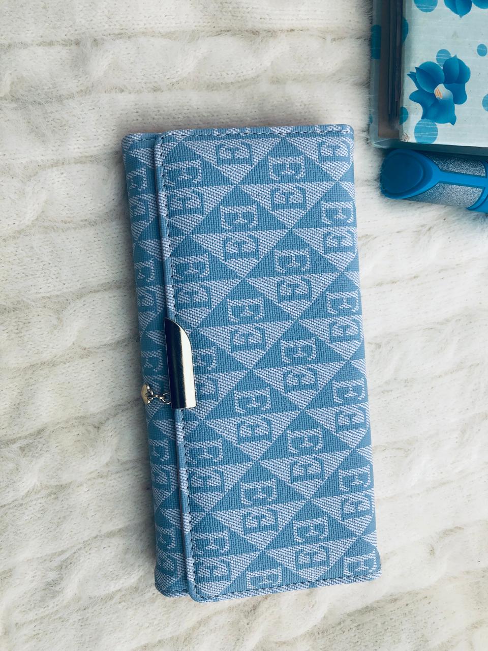 Blue Geometric Purse
