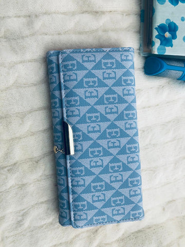 Blue Geometric Purse