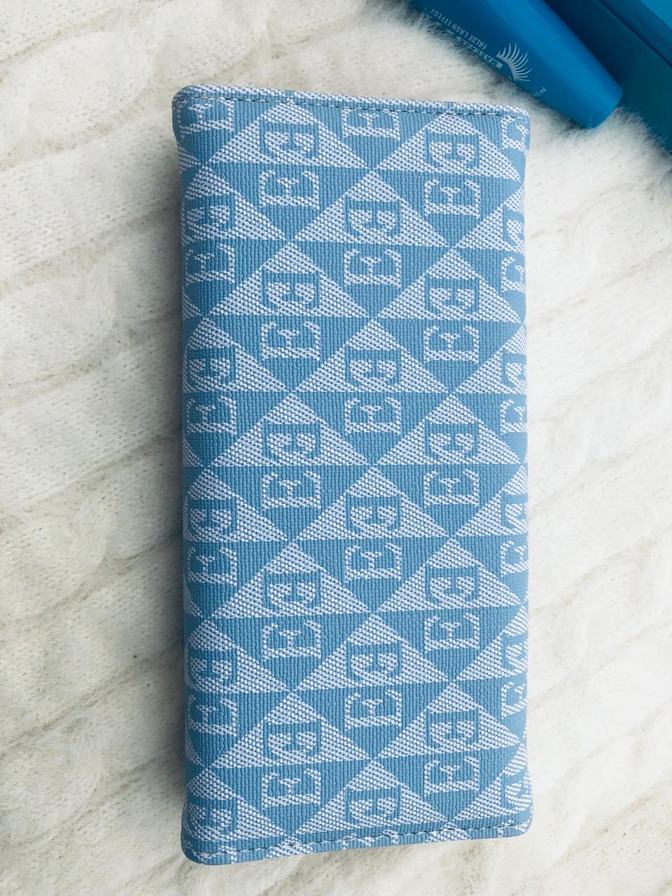 Blue Geometric Purse