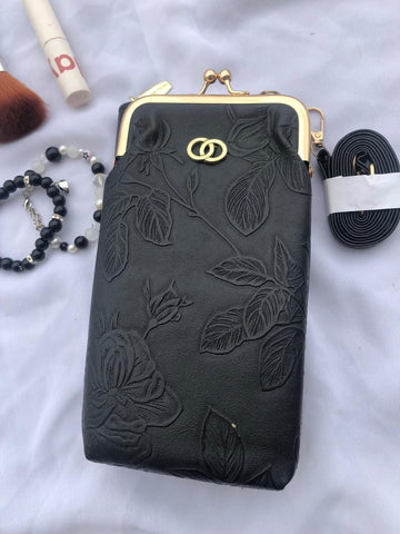 Black Floral Mini Bag
