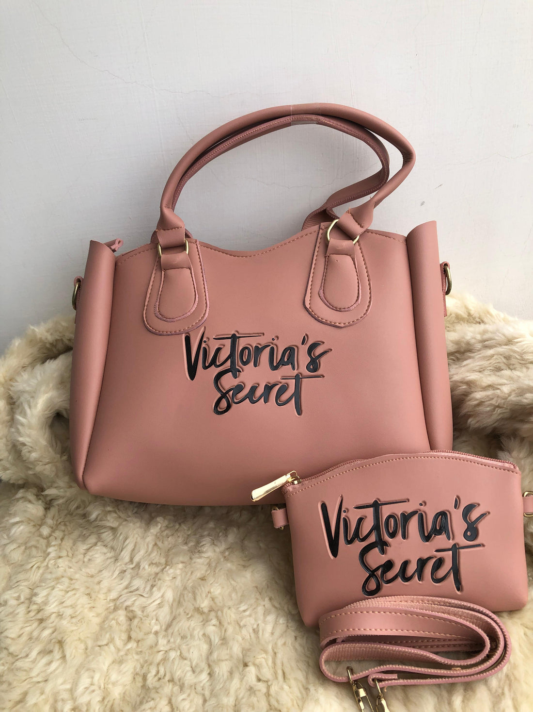 Soft Pink Shoulder Handbag