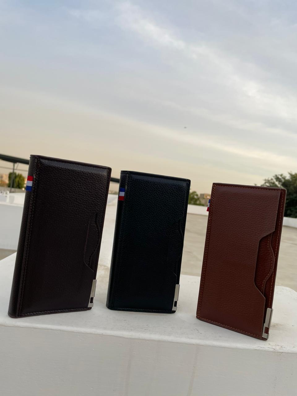 Premium Men’s Leather Long Wallet – Slim & Stylish Design