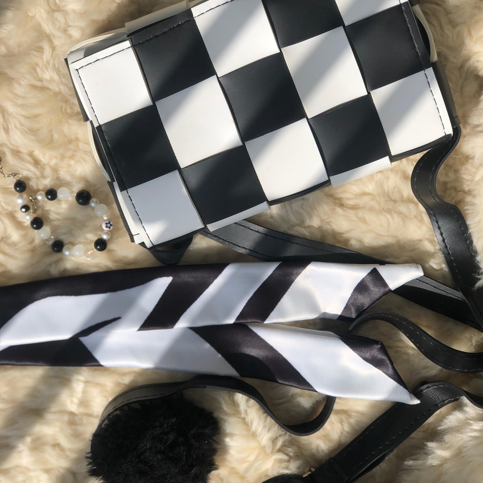 Black White Crossbody