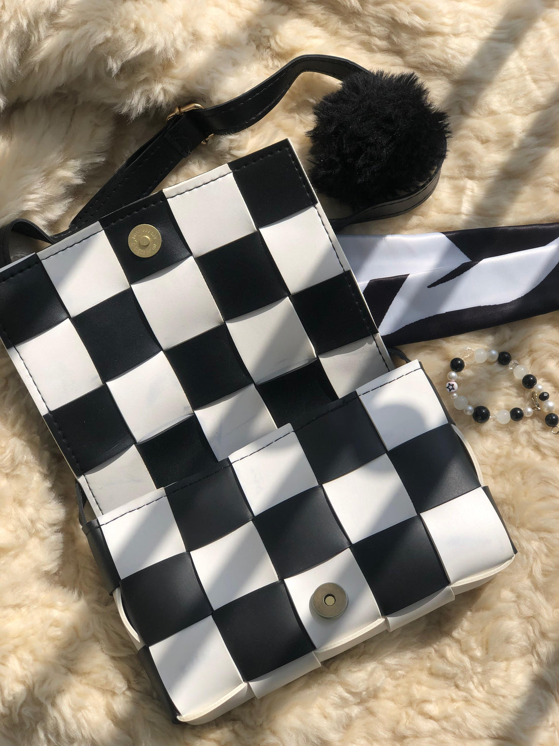 Black White Crossbody